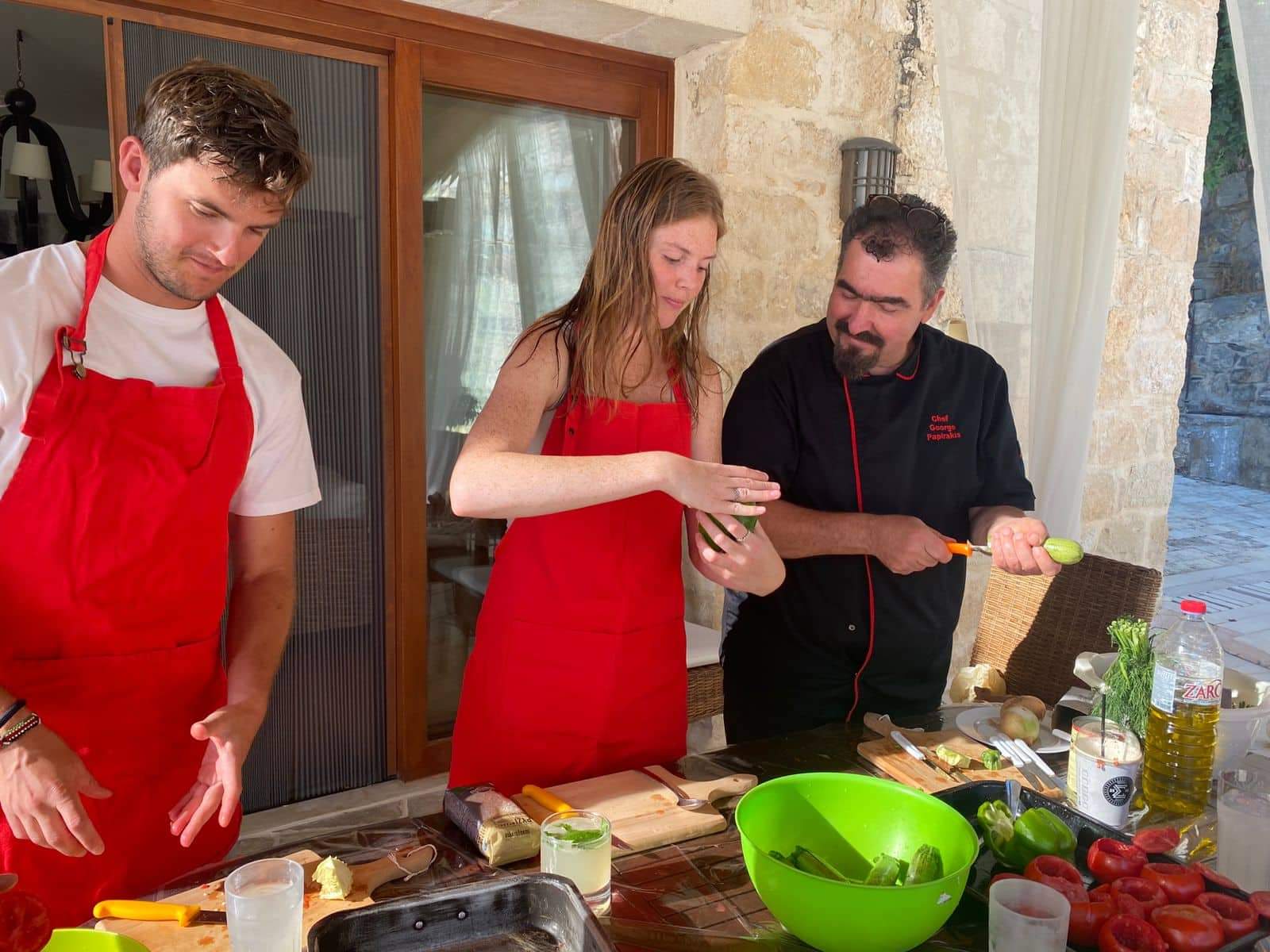 Cooking workshop - preparing "gemista" (stuffed vegetables)