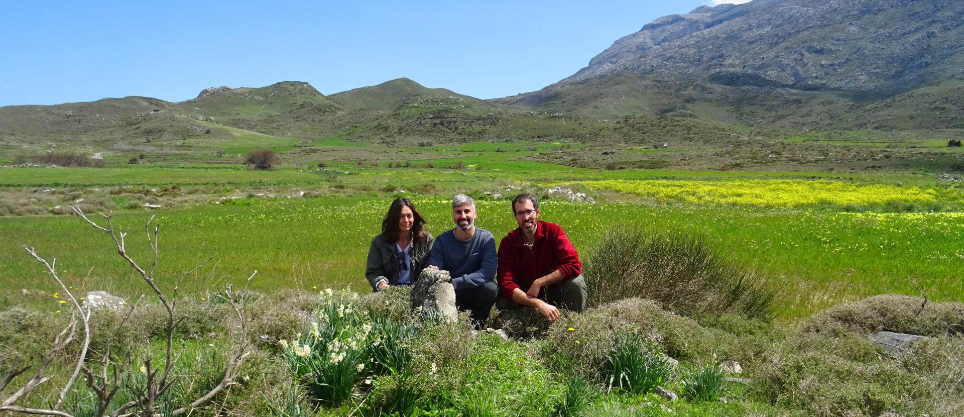 staori team posing at the Gious Kampos plateau