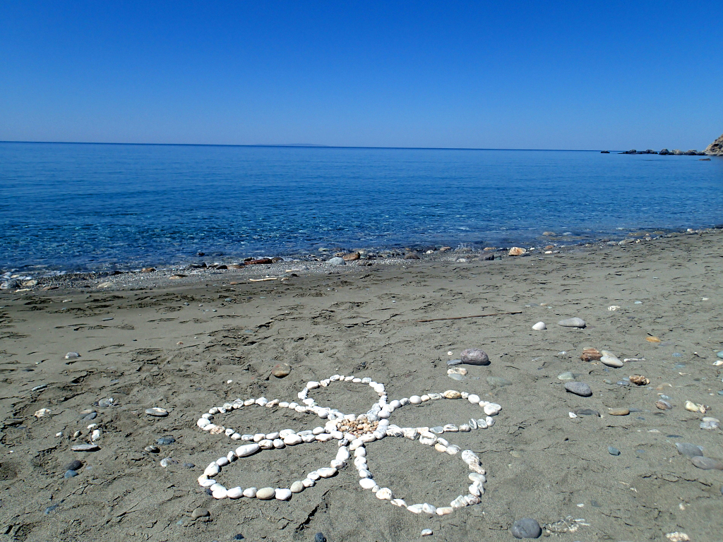 Idyllic beach on the south of Crete